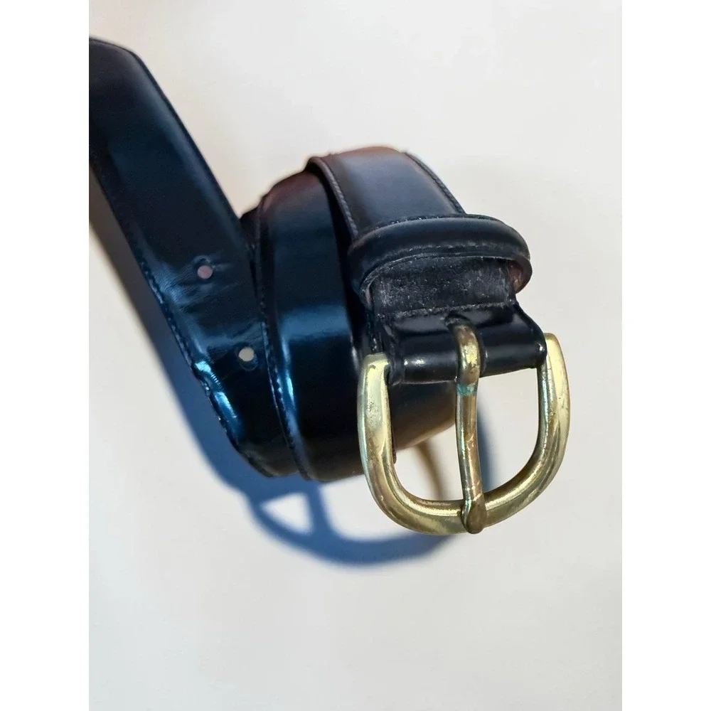Vintage COACH 3921 Black‎ Smooth Cowhide Leather Belt Size 36/90 Unisex Belt